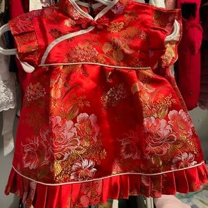 Baby girl qipao (Chinese style dress) 0-3 months